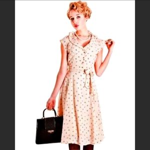 Collectif "Violet" anchor print dress